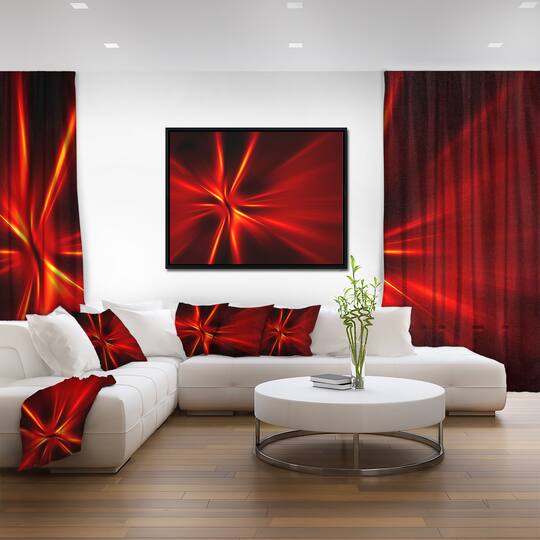 Designart - Red and Yellow Rays